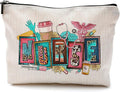 QGFM Nurse Makeup Bags,Nurse Gifts for Women,Nurse Cosmetic Bags With Zipper,Nurse Gifts for Nursing Student,Student Nurse Gifts(J style)