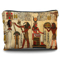 Nogrit Egyptian Gifts Makeup Cosmetic Bag Ancient Egypt Mythology Pharaoh God Hieroglyphs Makeup Travel Toiletry Bag,Gift for Egypt Lover Egyptian Decor