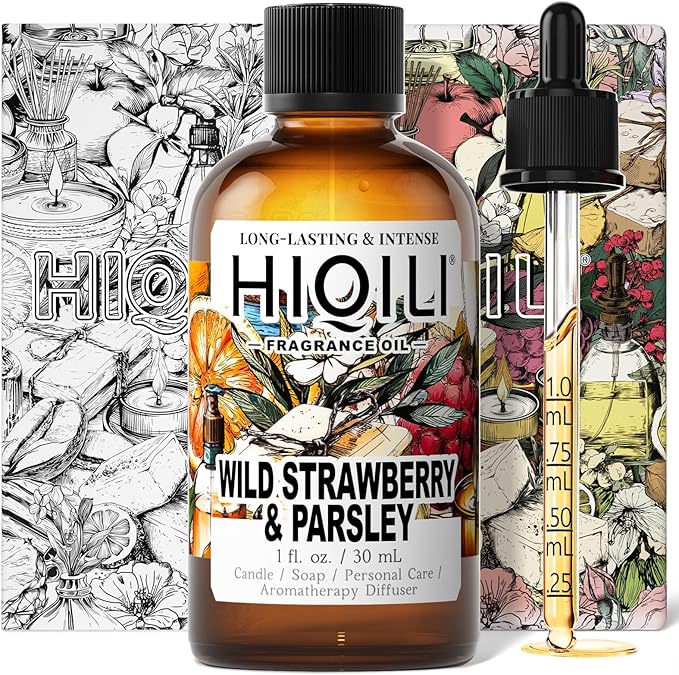 HIQILI Wild Strawberry & Parsley Fragrance Oil for Candle - 1 Fl Oz