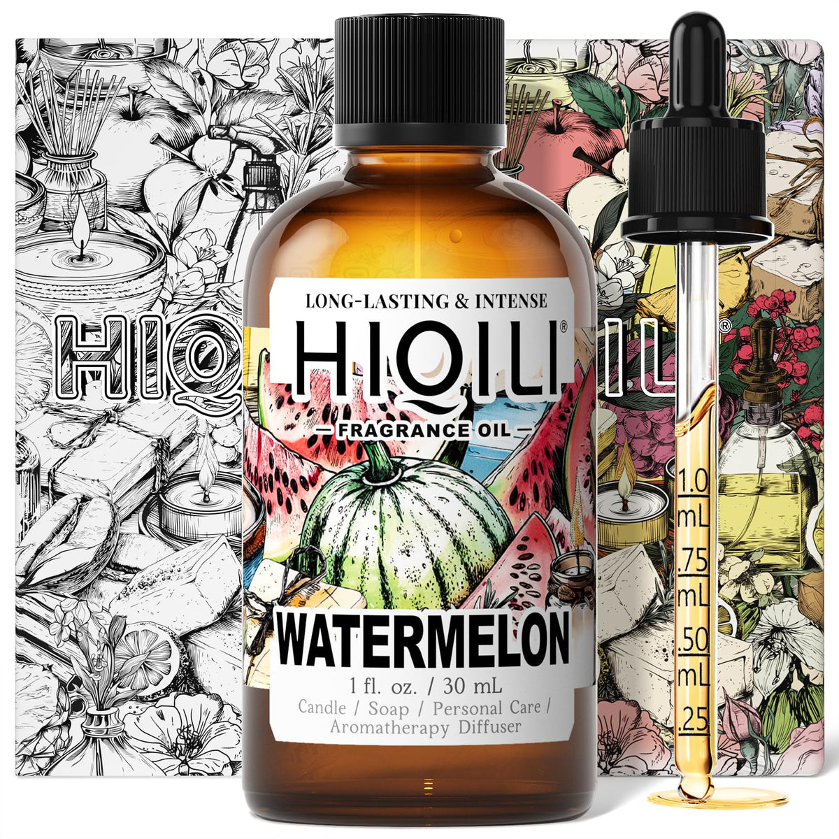 HIQILI Grape Fragrance Oil for Diffusers, Perfume & Room Spray - 5.07 Fl Oz