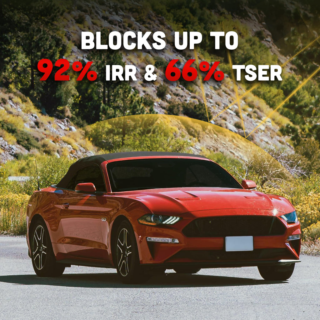 United 2PLY Ultra Nano Ceramic Window Tint Film – 42% VLT High Heat Rejection Automotive Film with 80-90% IR, UV Blocking & Color Stable Adhesive, Ultra Ceramic Car Window Tint, 40 Inch x 100 Ft Roll