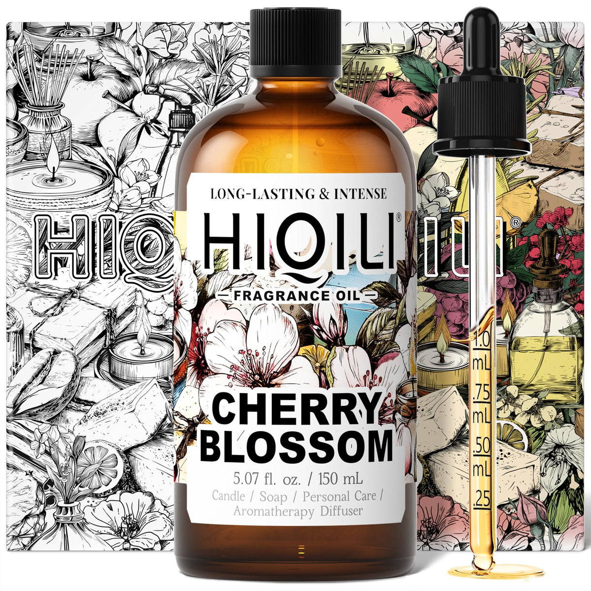 HIQILI Grape Fragrance Oil for Diffusers, Perfume & Room Spray - 5.07 Fl Oz