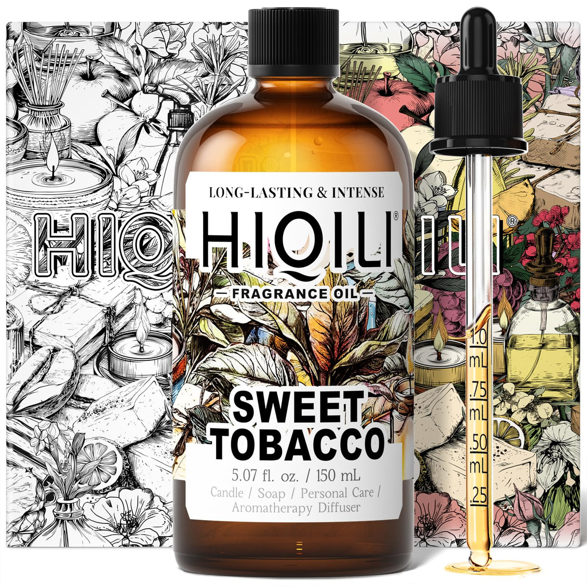 HIQILI Grape Fragrance Oil for Diffusers, Perfume & Room Spray - 5.07 Fl Oz