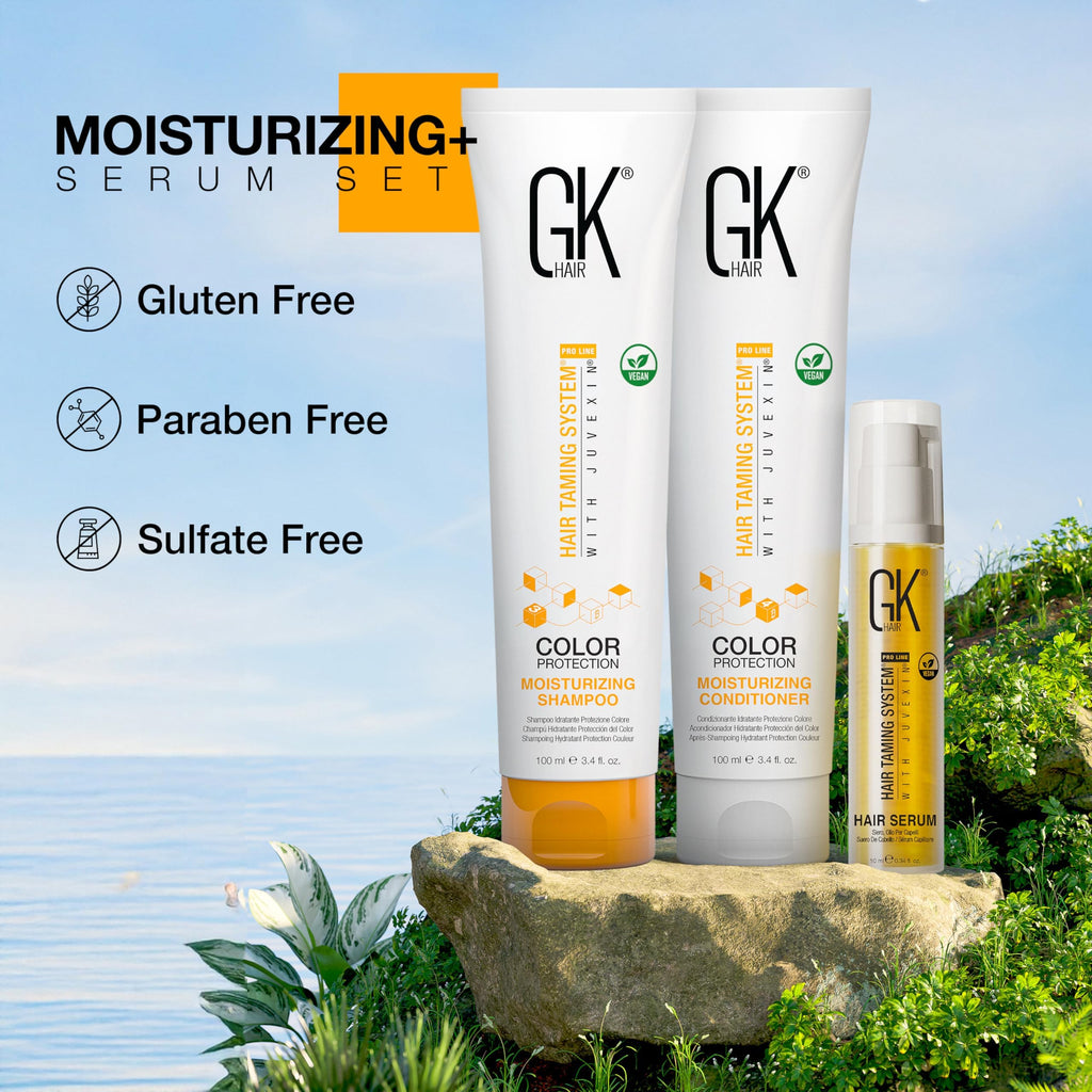 GK HAIR Global Keratin Moisturizing Shampoo and Conditioner Sets (MOISDUO100+S10)