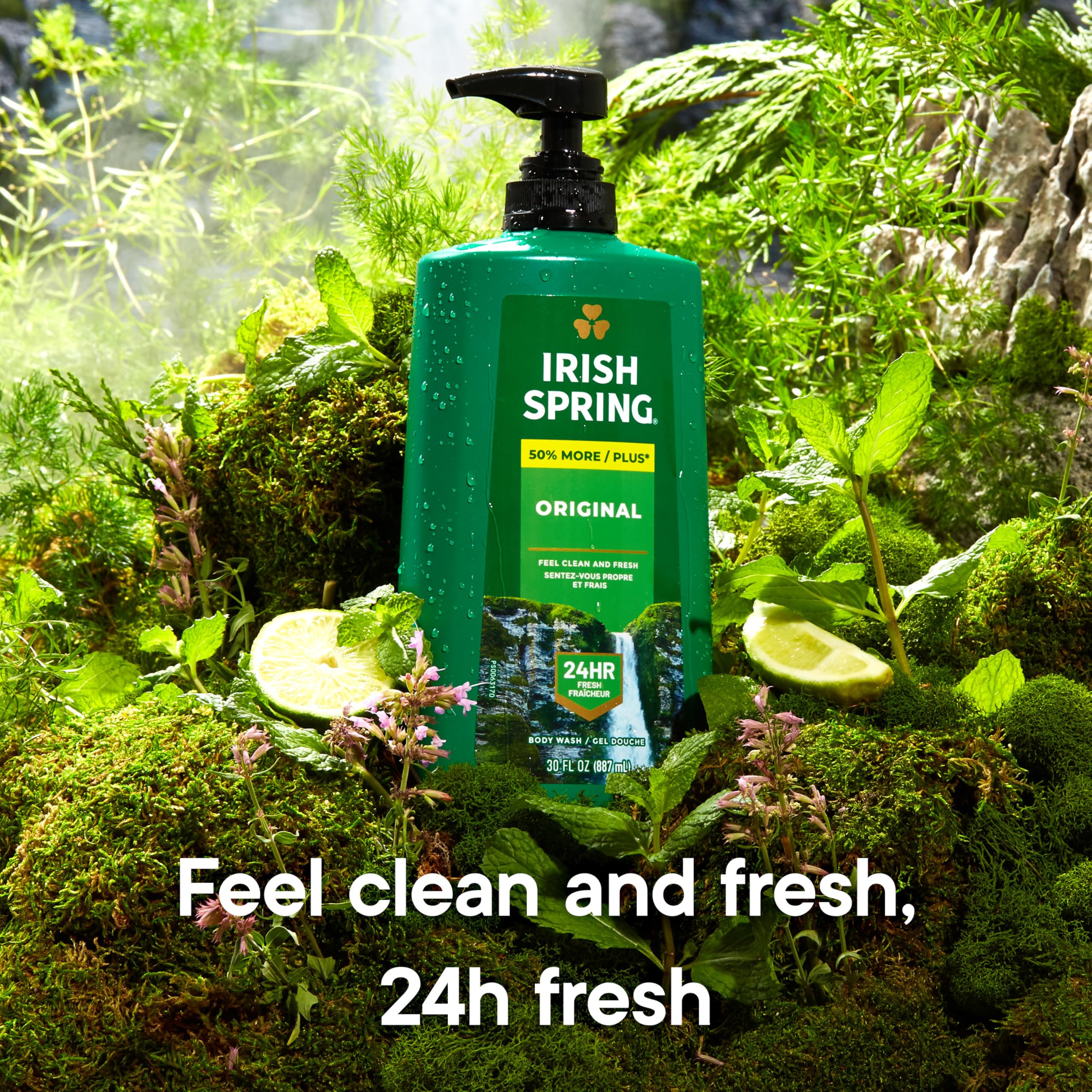 Irish Spring Body Wash for Men, Original Scent, 887 mL