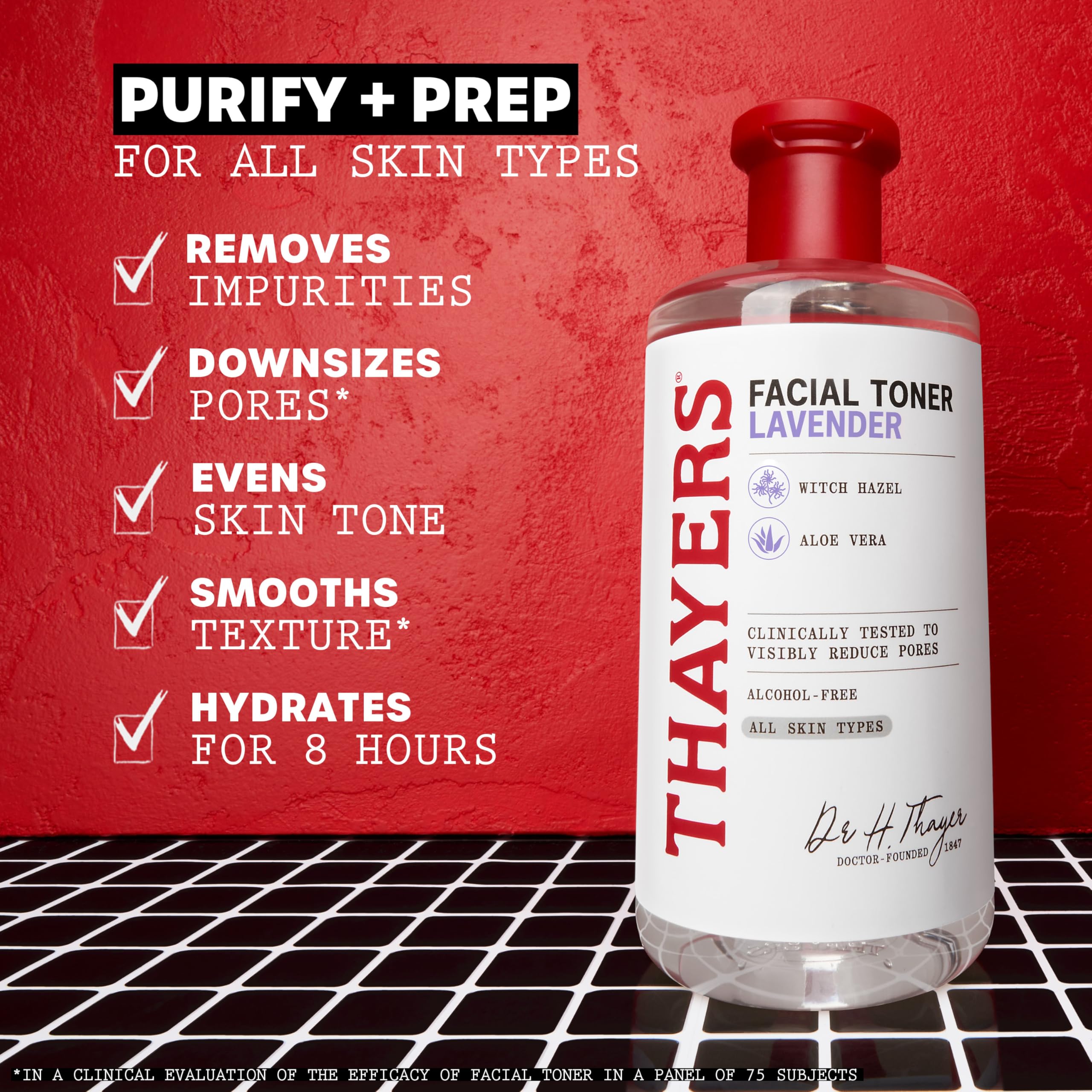 THAYERS Alcohol-Free, Hydrating Lavender Witch Hazel Facial Toner with Aloe Vera Formula, Vegan, Dermatologist Tested and Recommended, 12 Oz (Packaging May Vary)