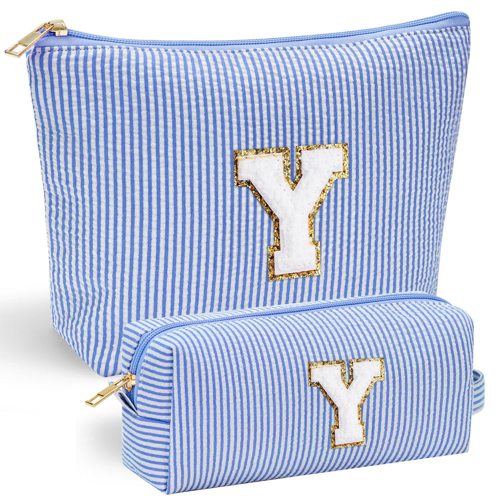 YOOLIFE Personalized Travel Makeup Bag - Cute Cosmetic & Skin Care Bag for Sister, Wife, Friend, Engagement, Wedding, Mother's Day Gift