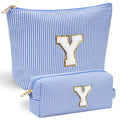 YOOLIFE Personalized Travel Makeup Bag - Cute Cosmetic & Skin Care Bag for Sister, Wife, Friend, Engagement, Wedding, Mother's Day Gift