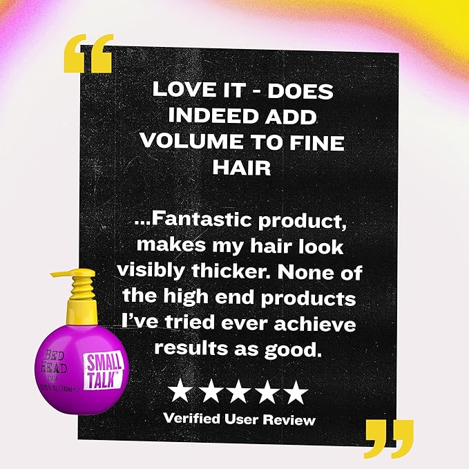 TIGI Bed Head Hair Thickening Cream, Small Talk 3-Pack – Moisturizing, Volumizing Products for Smoother, Thicker-Looking Hair, Frizz Control, Anti-Humidity, 8.12 Oz Ea