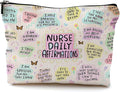 QGFM Nurse Makeup Bags,Nurse Gifts for Women,Nurse Cosmetic Bags With Zipper,Nurse Gifts for Nursing Student,Student Nurse Gifts(K style)