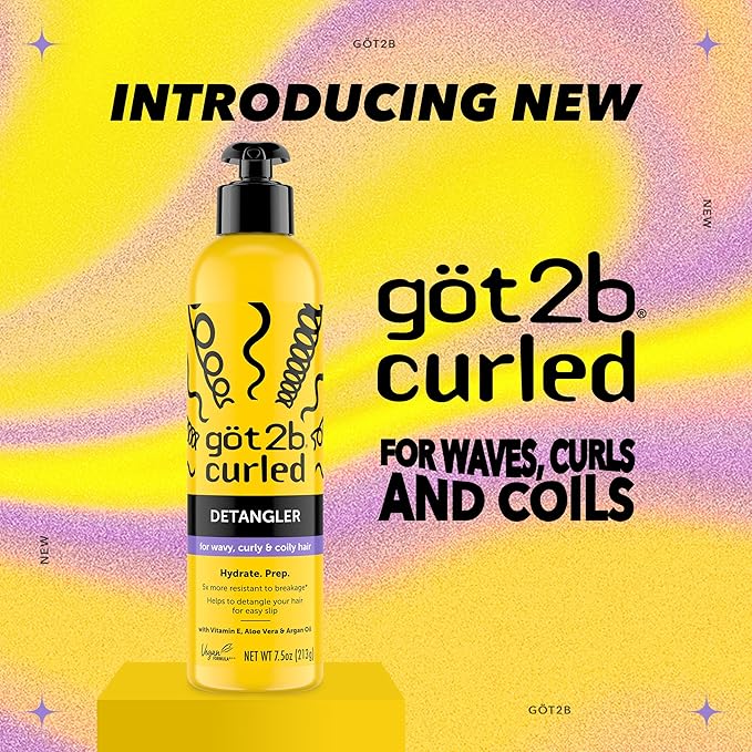 got2b Curled Detangler, Leave-In Detangler for Curly Hair