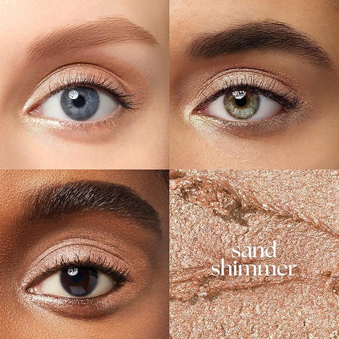 Julep Eyeshadow 101 Cream-to-Powder Waterproof Eyeshadow Stick – Sand Shimmer – Long-Lasting, Buildable, Crease-Proof, Cruelty Free, Shimmer Finish with Built-In Smudger