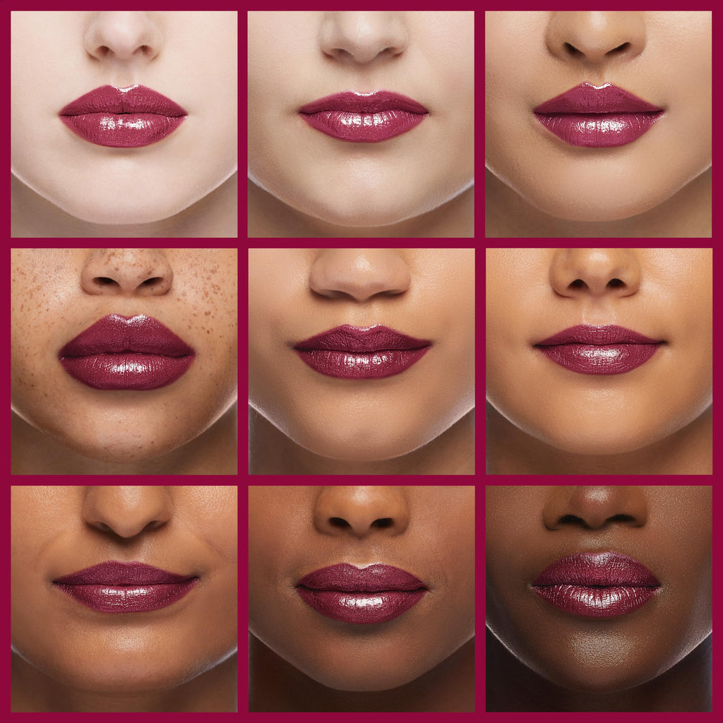 Oulac Purple Lipstick for Women with Metallic 3D Shine Lightweight Hydrating Formula, High Impact Lip Color, Vegan Beauty, Full Coverage Lip Makeup, Christmas Gifts for Women, Sugar Plum (04)