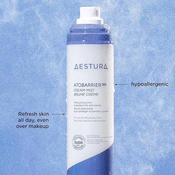 AESTURA ATOBARRIER365 Cream Mist with 10,000ppm Ceramides | Moisture Barrier Support, Ultra-Fine Moisturizing Mist, Suitable for Dry Skin | Korean Skin Care, 120ML / 4.06 fl.oz.