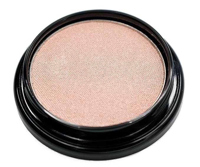 Pure Ziva Hugs and Kisses Shimmering Muted Baby Cool Toned Pink Satin Pressed Powder Single Vegan Eyeshadow; Talc, Paraben & Cruelty Free