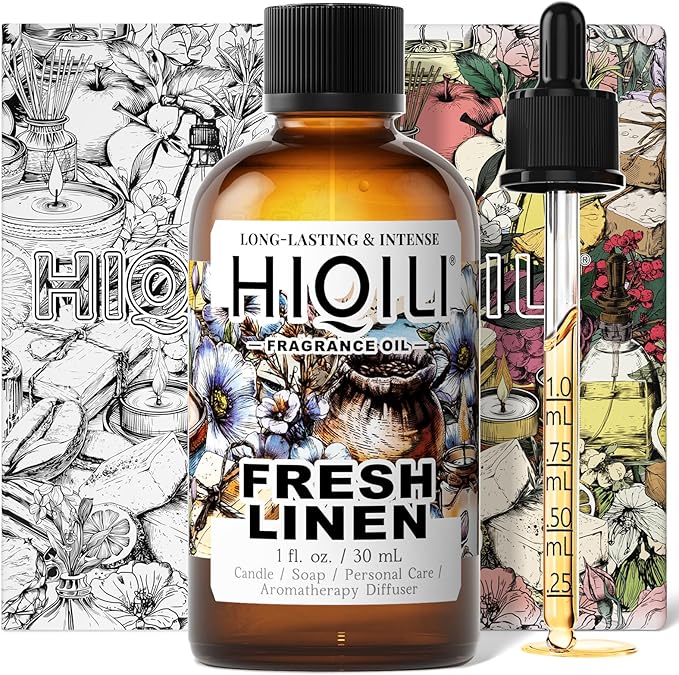 HIQILI Fresh Linen Fragrance Oil for Laundry, Add to Dryer Balls - 1 Fl Oz