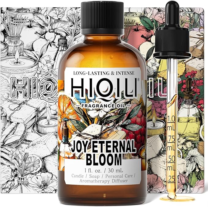 HIQILI Joy Eternal Bloom Fragrance Oil for Diffuser, Candle & Soap