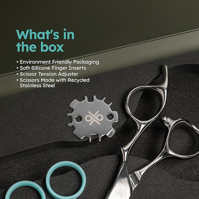 3-in-1 Professional Hair Thinning Scissors 6.0” | 15% 25% 35% Texturizing Shears | Seamless Blending No Lines | Ultra Lightweight Ergonomic | Smooth Cutting| VG-10 Japanese Steel | K9 Shears