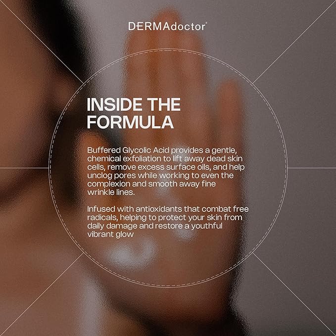 DERMAdoctor Glycolic Acid Face Wash for Fine Lines & Wrinkles, 7.1 oz