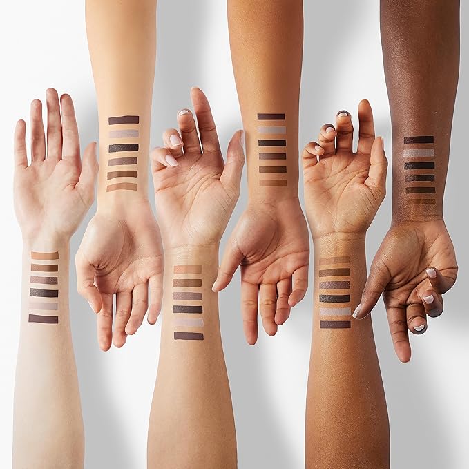 LUXAZA 6PCS Eyeshadow Stick Makeup Sets, Smoky Brown Cream Eyeshadow Pen,Metallic And Matte Shimmer Eye Shadow Eye Brightener Stick Pencil Crayon, B02-Fall Brown