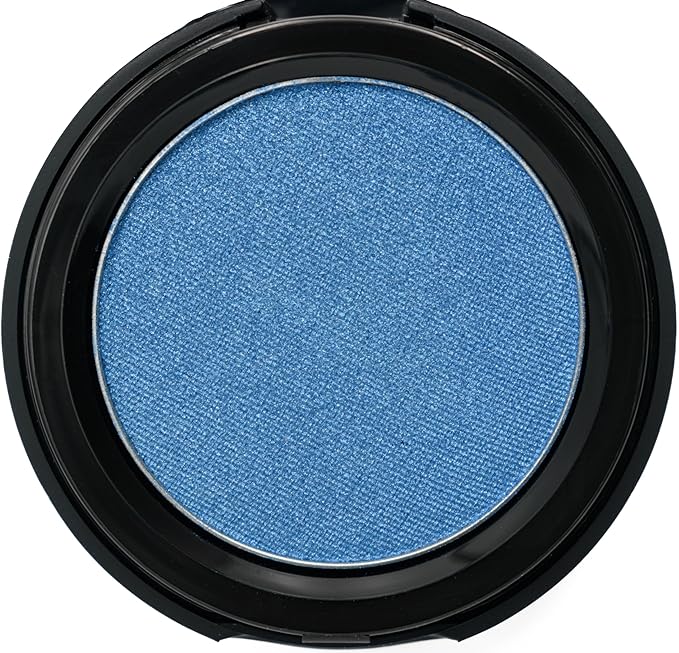 Pure Ziva Avalanche Medium Royal Blue Denim Metallic Shimmering Smokey Eye Pressed Powder Single Vegan Eyeshadow; Talc, Paraben & Cruelty Free