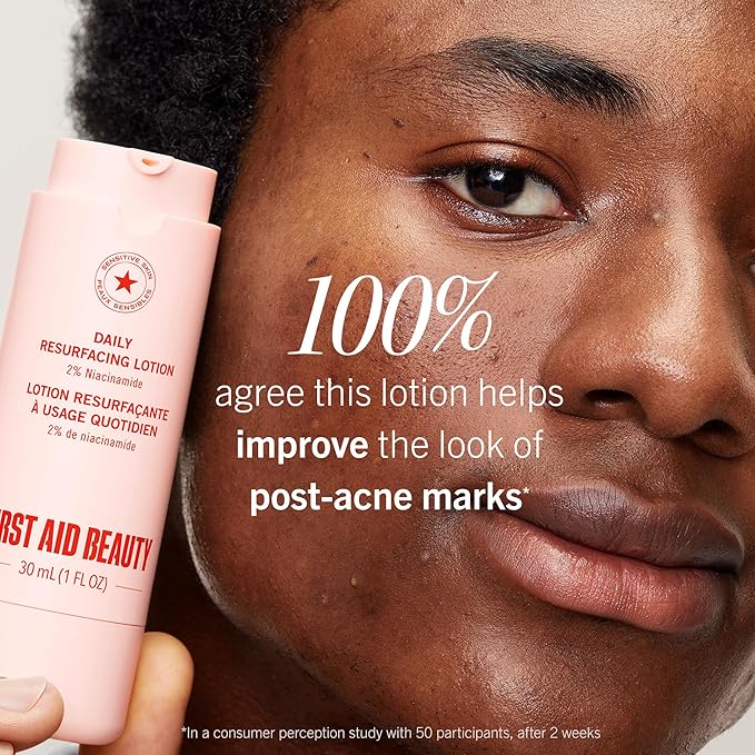 First Aid Beauty Daily Resurfacing Lotion with 2% Niacinamide, 1 oz