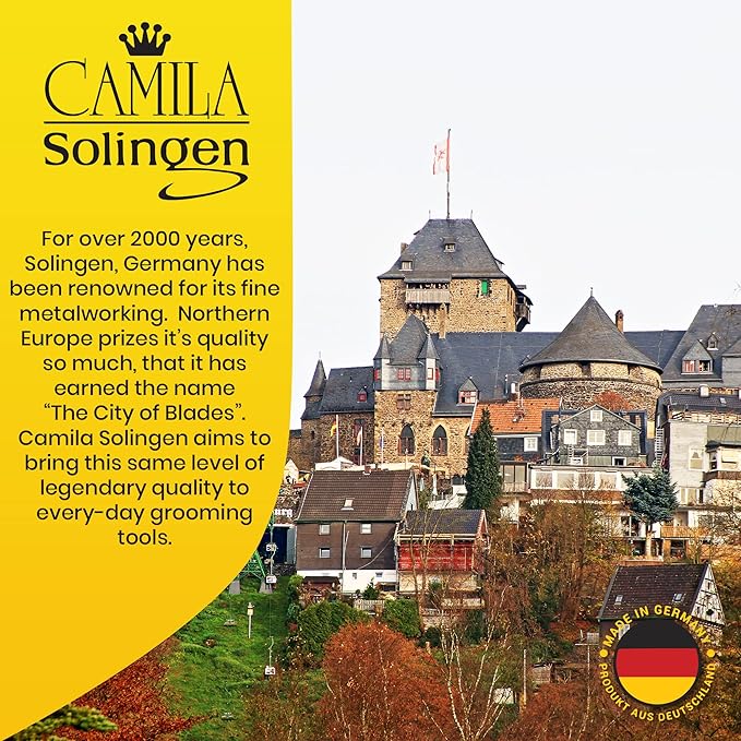 Camila Solingen CS45 Hair Scissors Professional 4.5" Very Sharp Grooming Scissors. Razor Edge Barber Hair Cutting Scissor. Steel Hair Cutting Shears for Salon. Made of in Solingen, Germany