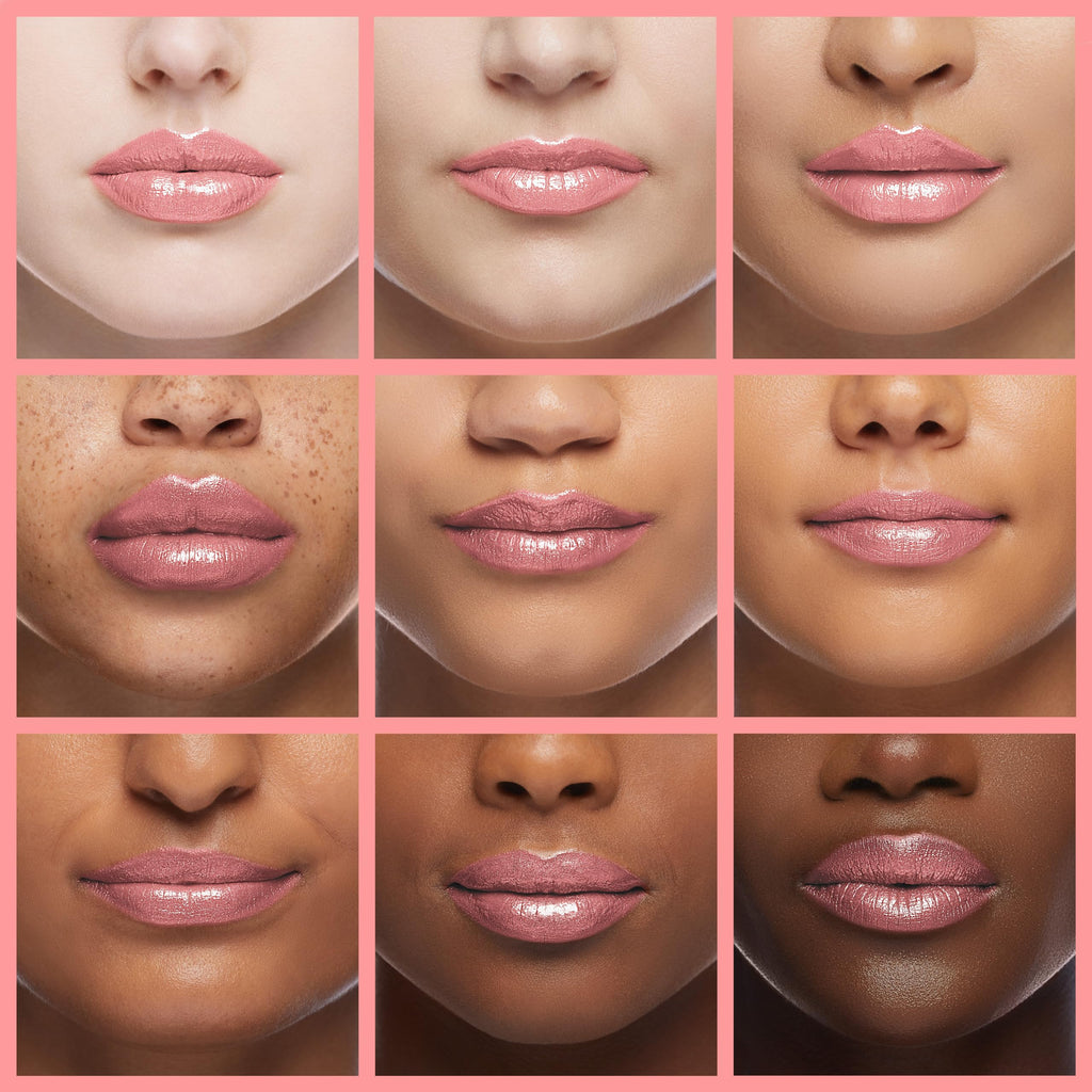 L’Paige Shimmery Ice Lipstick | Frosted Pink Shimmer Lip Color | Aloe Vera Moisturizing Formula | Long-Lasting Cool-Toned Iridescent Finish | Shade L44