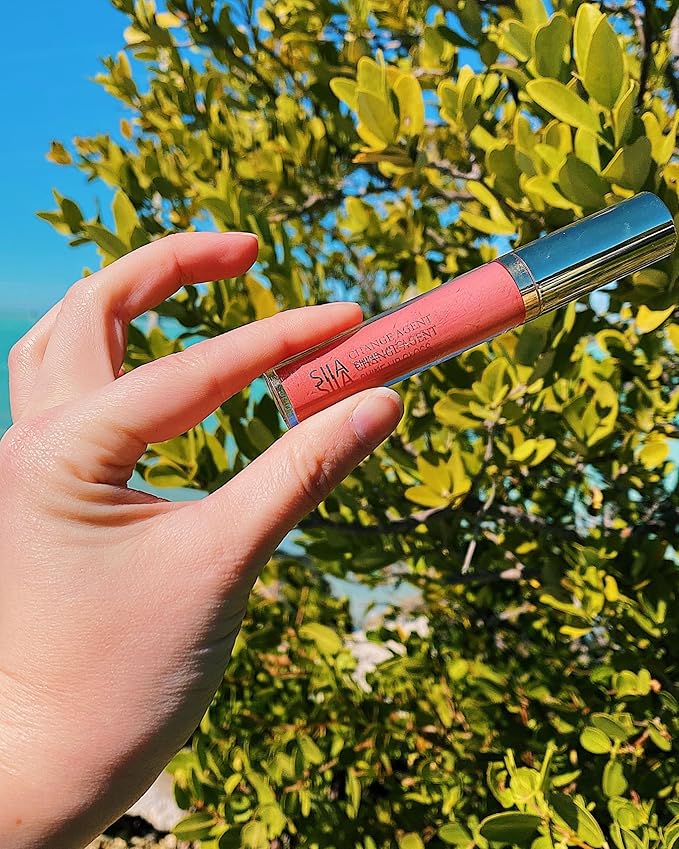 SIIA Cosmetics Change Agent Shine Lip Gloss in Pink Diamond