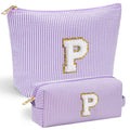 YOOLIFE 2 Small Make Up Bag - Travel Makeup Bag Makeup Pouch Makeup Bags for Women Cosmetic Pouch Cute Makeup Bag Makeup Bag Set Personalized Gifts Mom Gifts for Women Her 40th Birthday Gifts Women P