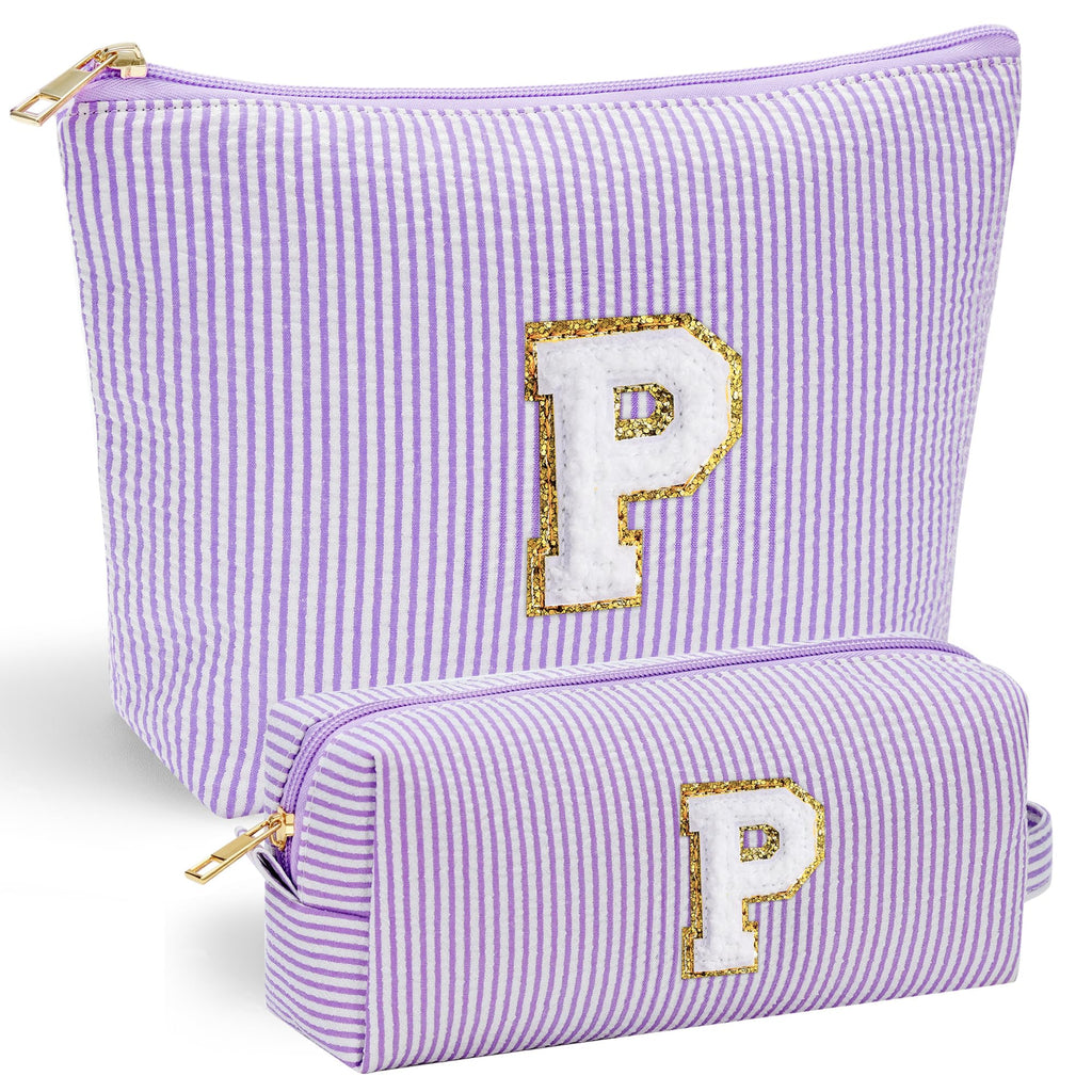YOOLIFE 2 Small Make Up Bag - Travel Makeup Bag Makeup Pouch Makeup Bags for Women Cosmetic Pouch Cute Makeup Bag Makeup Bag Set Personalized Gifts Mom Gifts for Women Her 40th Birthday Gifts Women P