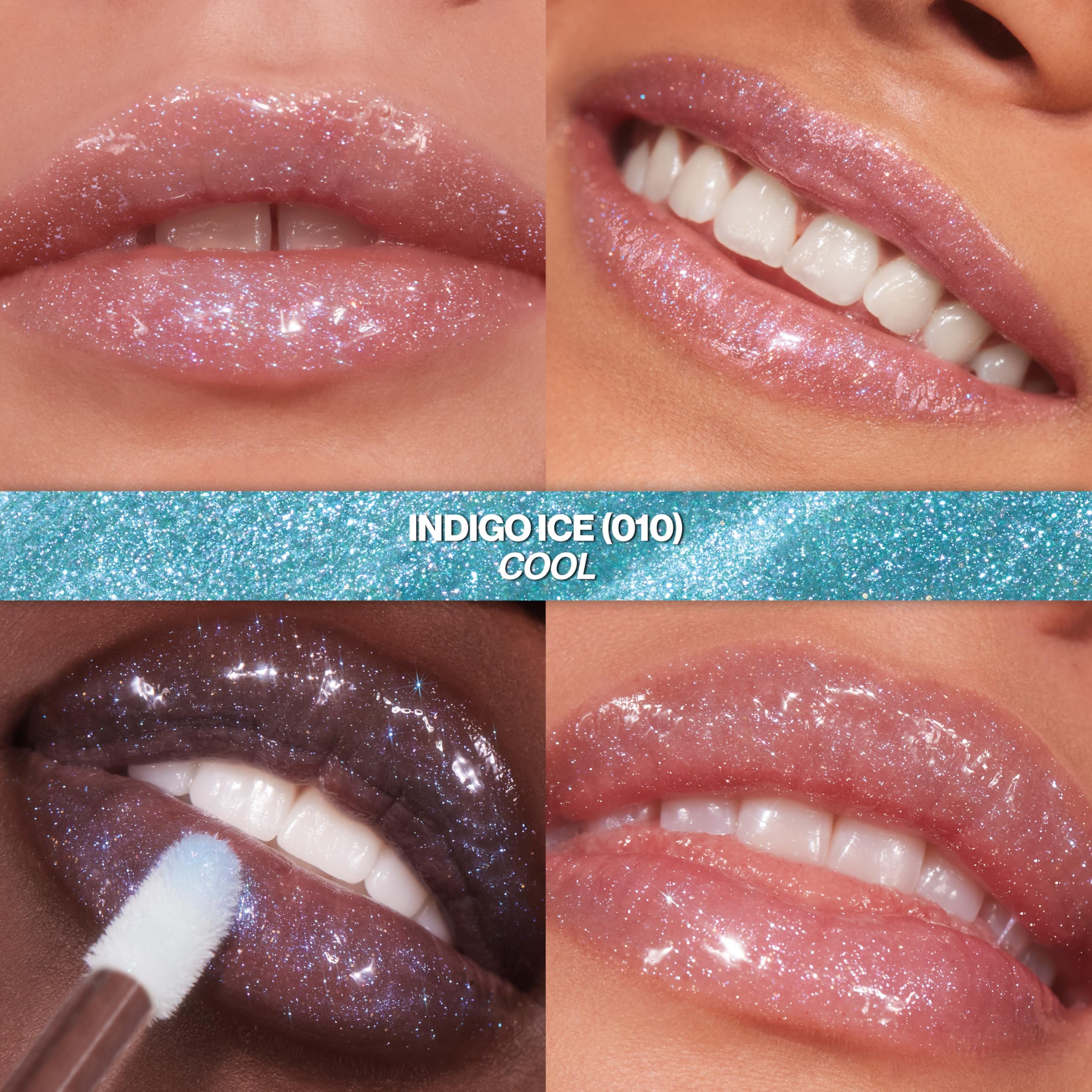 REVLON Super Lustrous Glimmer Gloss, 010 Indigo Ice, 0.13 fl oz