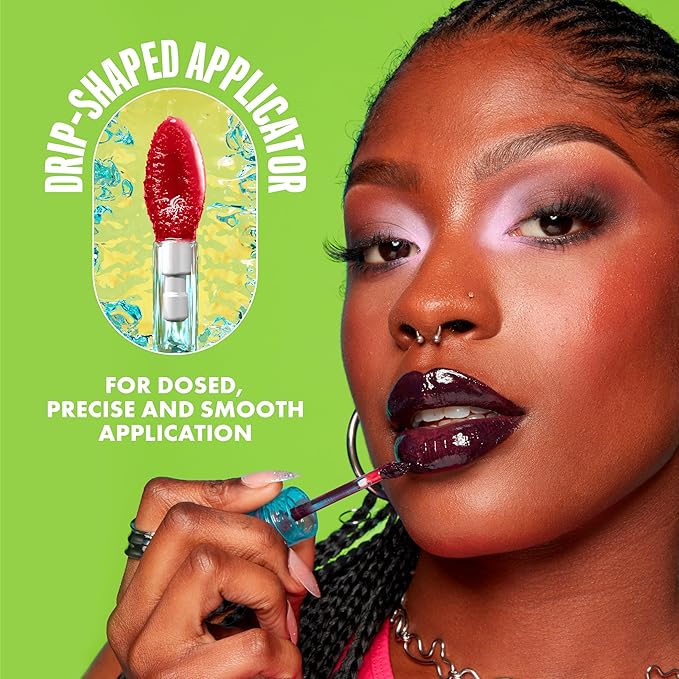 NYX PROFESSIONAL MAKEUP Lip IV Hydrating Glossy Lip Stain, Long-Lasting, Tinted, Vegan Formula with 12 HR Hydration - Splash N Spice (Brown)