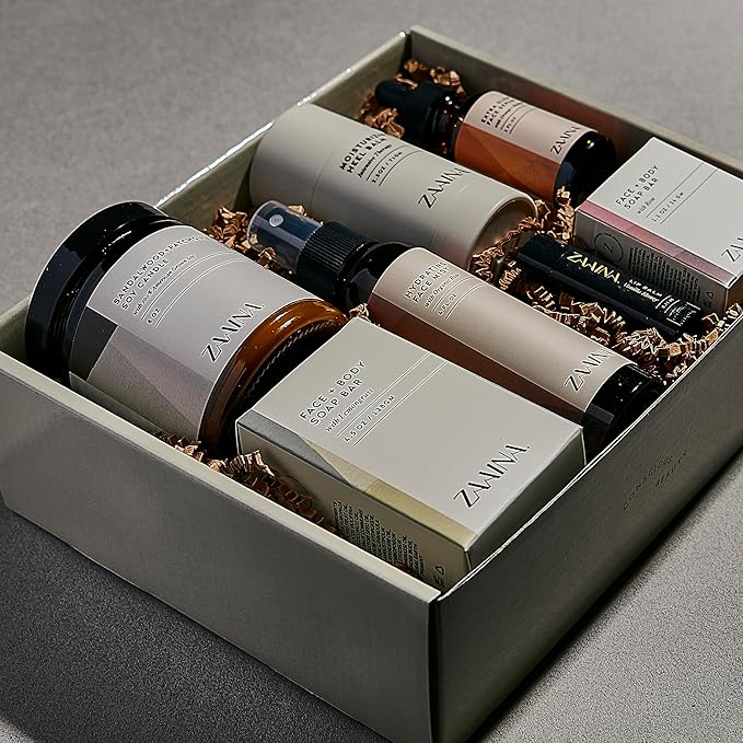 Luxury Spa Gift Basket for Women – Self Care Gifts, Relaxation & Pampering Spa Set, Birthday Gifts for Women, Bath & Body Care Package – USA Made (PREMIUM Spa Set w/ Sandalwood Candle)