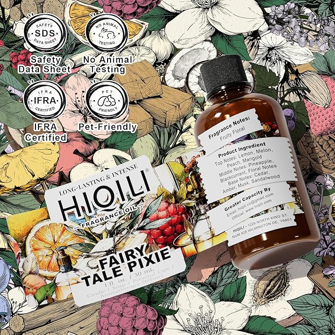 HIQILI Fairy Tale Pixie Fragrance Oil for Diffuser, Soap & Room Spray