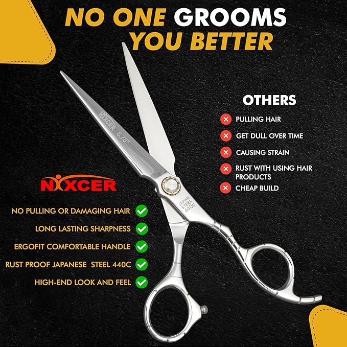 Nixcer Professional Sword Hairdressing Scissors 6.75"