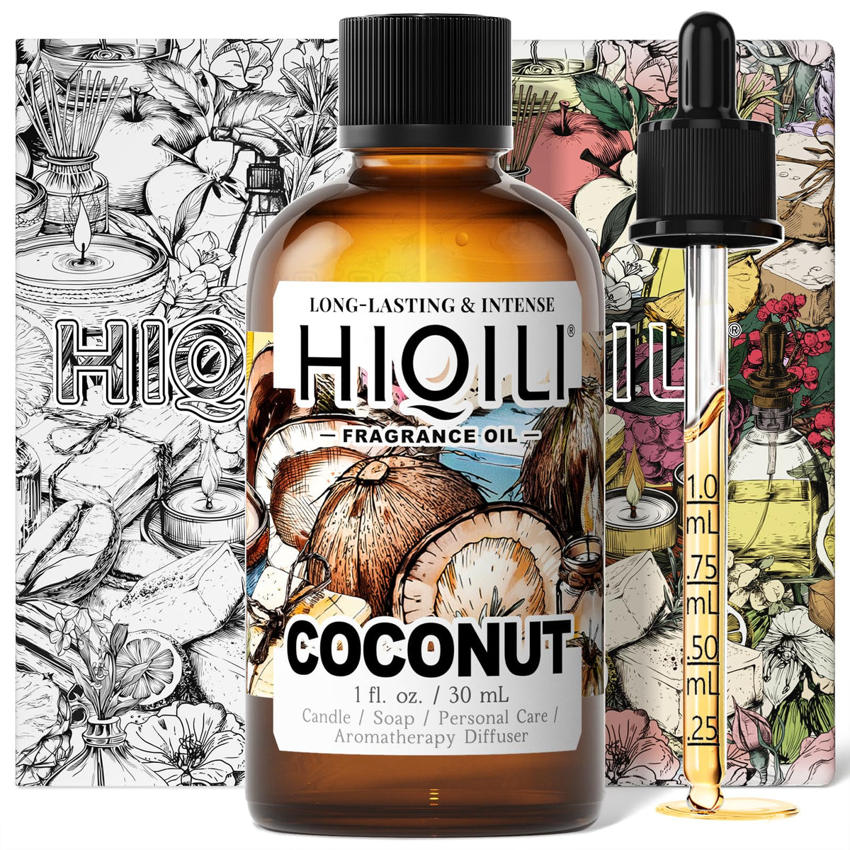 HIQILI Grape Fragrance Oil for Diffusers, Perfume & Room Spray - 5.07 Fl Oz