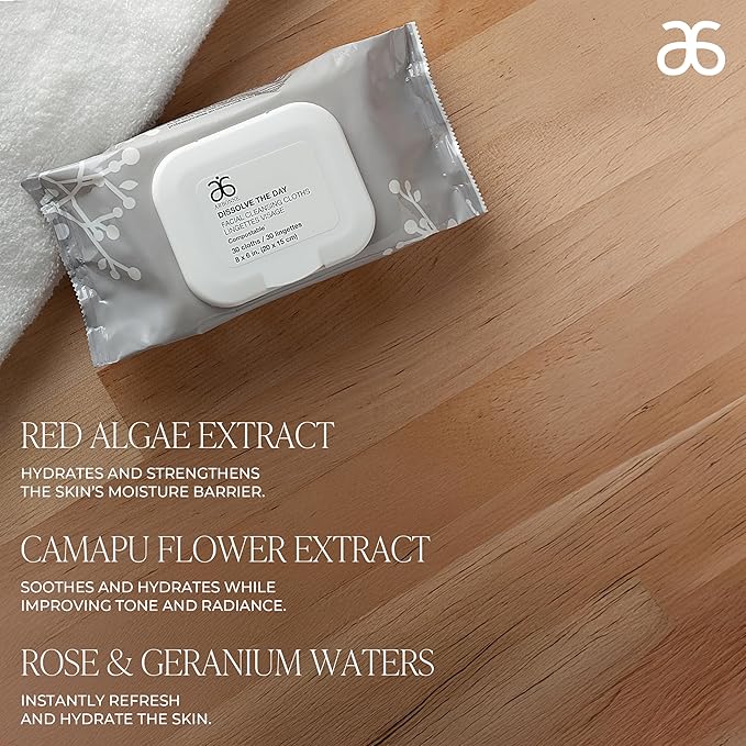 Makeup Remover Wipes for Face – Makeup Wipes by Arbonne – 30 Count