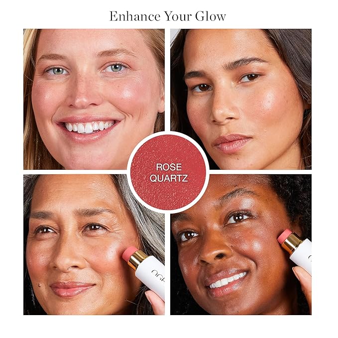 Ogee Sculpted Face Stick (ROSE QUARTZ