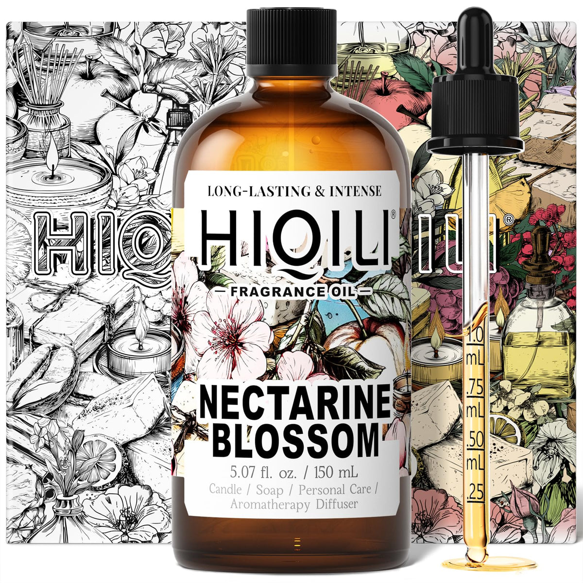 HIQILI Grape Fragrance Oil for Diffusers, Perfume & Room Spray - 5.07 Fl Oz