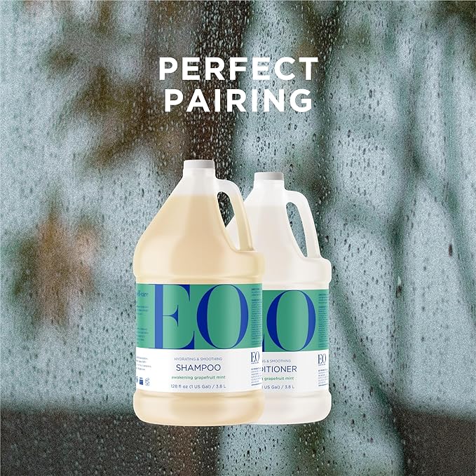 EO Shampoo Refill, 1 Gallon, Grapefruit and Mint, Hydrating & Moisturizing Hair Shampoo, Sulfate Free & Paraben Free Hydrating & Moisturizing For All Hair Types