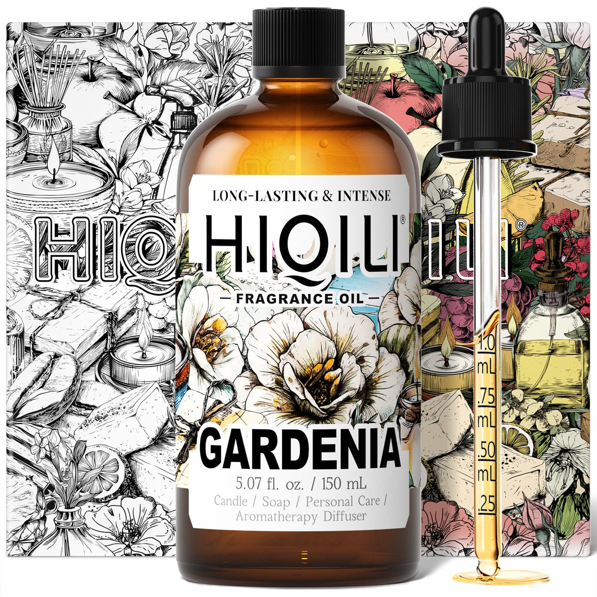 HIQILI Grape Fragrance Oil for Diffusers, Perfume & Room Spray - 5.07 Fl Oz