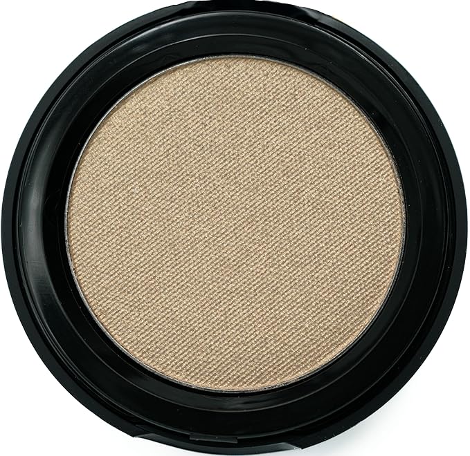 Pure Ziva Prosecco White Wine Pale Gold Shimmering Metallic Pressed Powder Single Vegan Eyeshadow; Talc, Paraben & Cruelty Free
