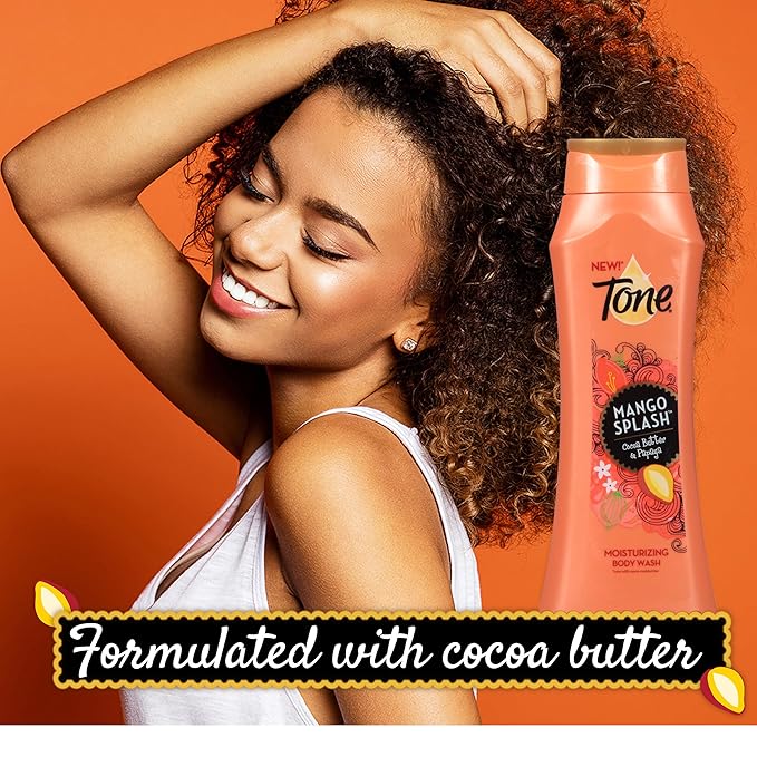 Tone Mango Splash Body Wash, 16 Fl Oz, 6-Pack