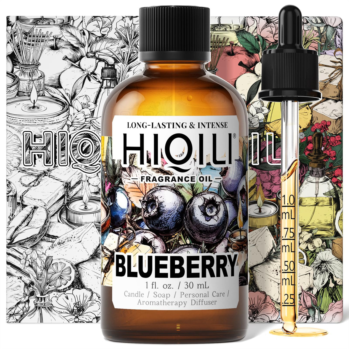 HIQILI Grape Fragrance Oil for Diffusers, Perfume & Room Spray - 5.07 Fl Oz