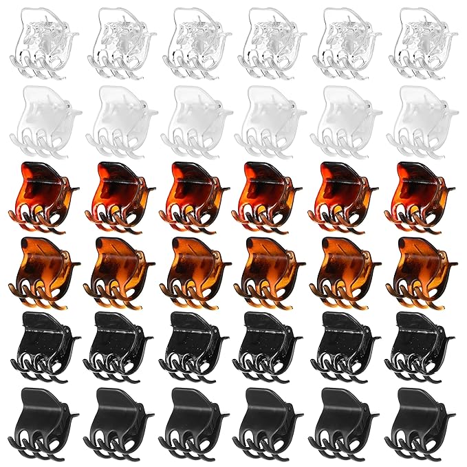 36pc Small Claw Clips -1 Inch Durable Hair Clips for All Hair Types
