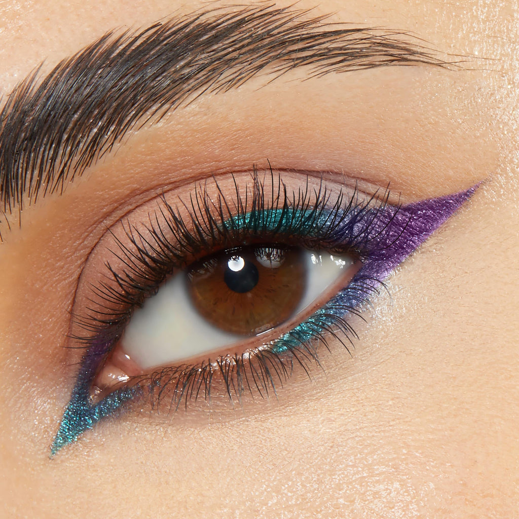 ColourPop Crème Gel Waterproof Chrome Eyeliner - 18HR Wear, Ultra-Pigmented Eyeliner Pencil with Matte & Metallic Finishes - Smudge-Proof, Vegan & Cruelty-Free - Power Trip (0.01 oz)