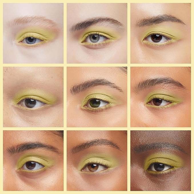 Pure Ziva Daffodil Matte Muted Yellow Gold Soft Pressed Powder Single Vegan Eyeshadow; Talc, Paraben & Cruelty Free