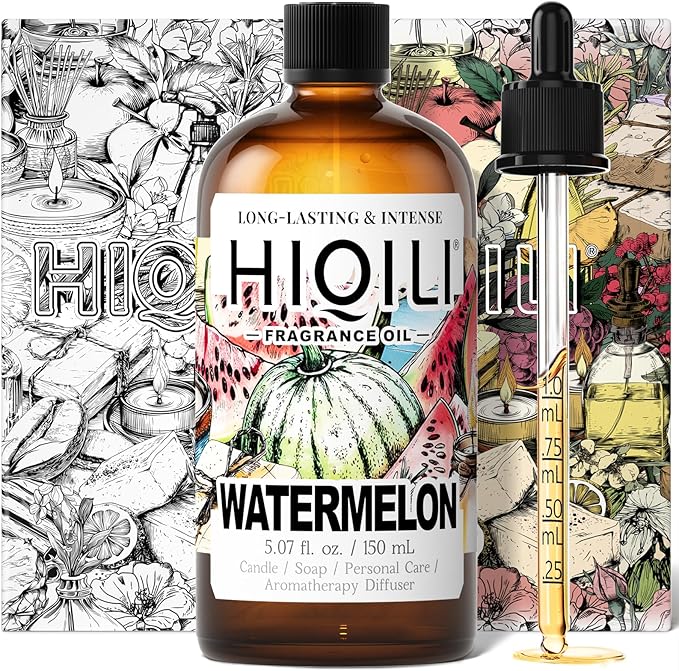 HIQILI Watermelon Fragrance Oil for Diffuser, Candle & Soap Making