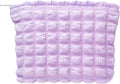Flat Makeup Bag for Women,Zipper Cosmetic Pouch for Purse,Bubble Purple